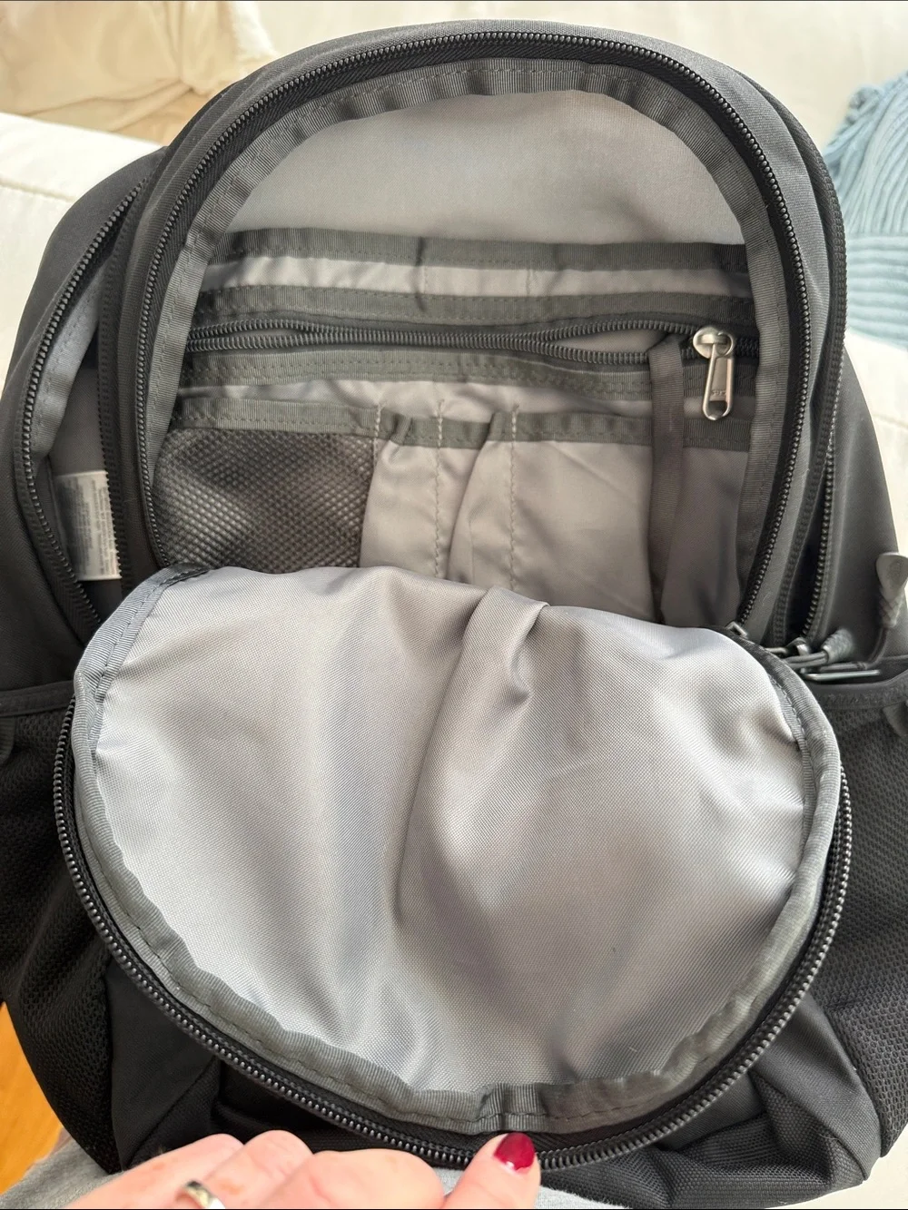 The North Face Black Jester Backpack with External Bungee